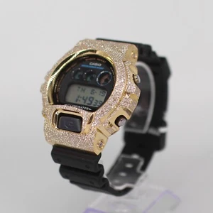 Casio G-Shock Illuminator ICED 4.6CT Diamond Water Resist Alarm & Timer Watch - Picture 1 of 8