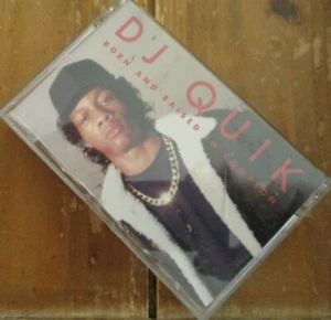 D J Quik, Born & Raised in Compton, Cassette Single, 1991, Profile Records - Picture 1 of 3