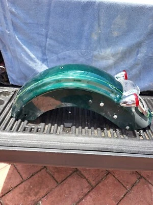 2011 Harley Street Road Glide  Touring Green Rear Fender w/ Light 59579-09 - Image 1 of 4