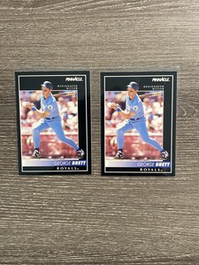 1992 Pinnacle #60 George Brett K.C. Royals HOF (both)