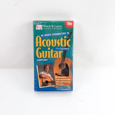 Acoustic Guitar For Beginners VHS. Bert Casey 1994 New Sealed - Image 1 of 4