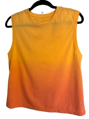 Camiseta sin mangas naranja musculosa Xersian S para mujer algodón poliéster Foto 1 de 4