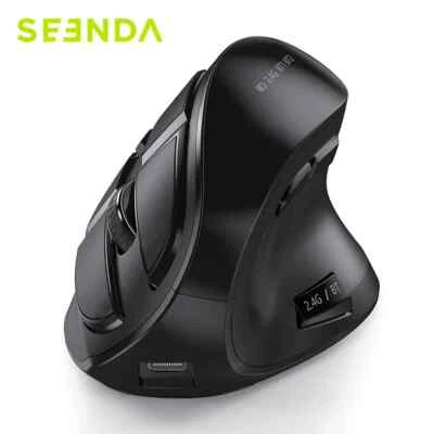 Seenda Vertical Ergonomic Mouse Rechargeable BT5.0/3.0 & 2.4G Tri-Mode - Image 1 of 4