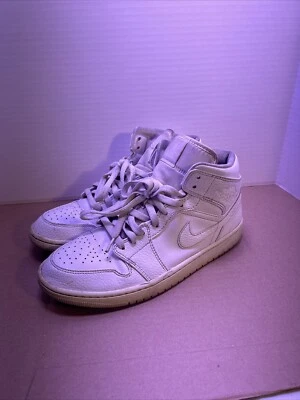 Size 9.5 Jordan 1 Mid Triple White - 554724-130 - Image 1 of 4