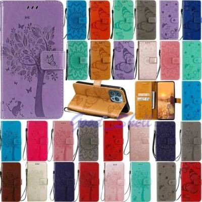 For iPhone 13 Pro Max 12 13 Pro Wallet Card Holder Flip Leather Phone Case Cover - Image 1 of 4