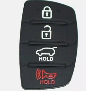 Hyundai 4 Button Replacement Rubber Key Pad Repair for Remote Fob - Picture 1 of 4