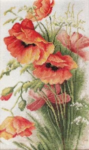 Poppies B213L Luca-S Kit punto croce contato - Foto 1 di 3