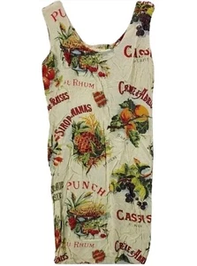 Jams World French Fruit Print Sundress Dress Size XS Measurements in Photos - Picture 1 of 11