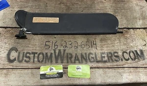 Jeep Wrangler TJ LJ 2003 2004 2005 2006 Driver Side LH Sun Visor OEM Black Grey - Picture 1 of 6