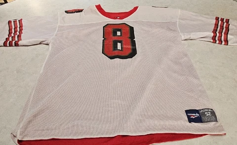 Vintage Reebok Steve Young #8 San Francisco 49ers Reversible Jersey Size 52 Cover