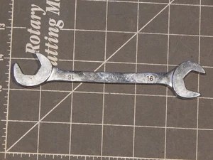 Mac 4 Way Angle Head Open End Wrench 16MM M16DA Short Version Four Chrome - Picture 1 of 2