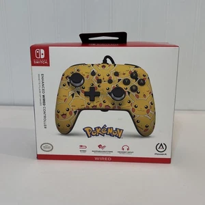Official Nintendo Switch Enhanced Wired Controller [ Pikachu Moods ] - Picture 1 of 5