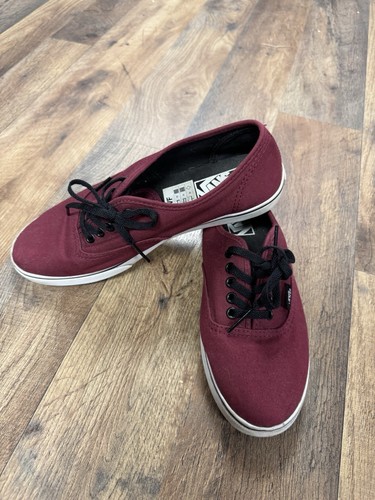 Scarpe da skate basse VANS classiche marrone bordeaux 721277 taglia donna 7 5 uomo 6