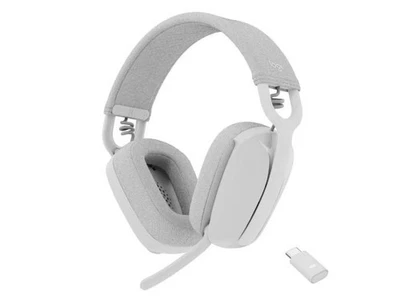Logitech HEADSET Zone Vibe Wireless MS Headphones - WHITE - Image 1 of 3