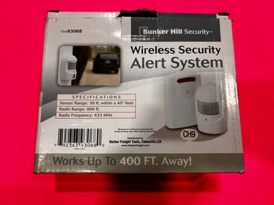 Bunker Hill Wireless Security Alert System Indoor Or Outdoor Range 400 Ft. 93068 - Image 1 of 3