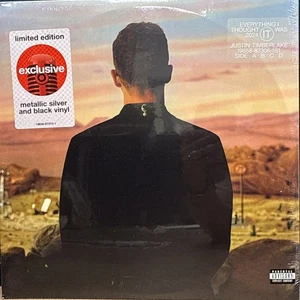 Justin Timberlake Everything I Thought It Was Metallic Silver & Black 2xLP Vinyl - Picture 1 of 10