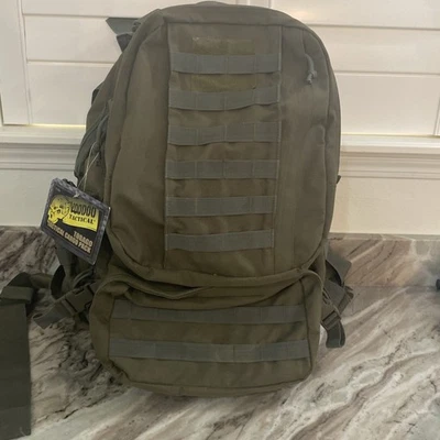Mochila de Carga Vudú Táctica Tobago Verde Ejército Oliva Monótona Nueva Caza Militar Foto 1 de 4