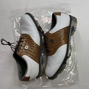 Footjoy Zapatos Para Hombre US 9.5 Golf Dryjoys Tour Cuero Picos Opti Flex 2 53677 - Imagen 1 de 19