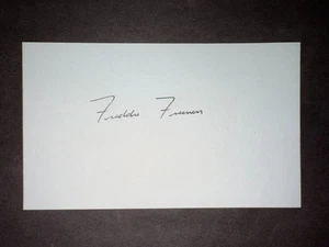 Freddie Freeman, BRAVES (debutto 2010) scheda indice 3x5 firmata (HS) - Foto 1 di 1