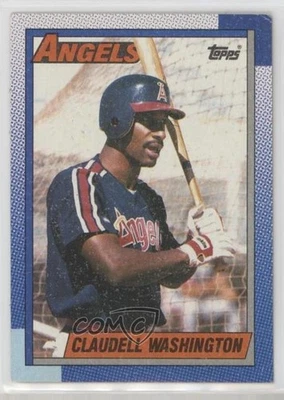 1990 Topps Claudell Washington #705 - Image 1 of 2