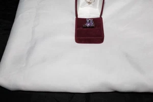 Anello Premier Designs Sterling .925 Cristallo Lilla Zirconi - Misura 6 - Foto 1 di 10