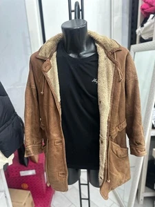 Christ Montone Shearling Donna Woman Tg50 Marrone LLV2052 - Picture 1 of 9