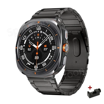 Pulseira de liga de titânio luxuosa para Samsung Galaxy Watch Ultra Band 47mm 2025 - Imagem 1 de 4