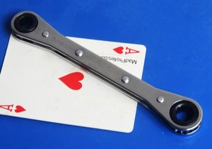 Herramientas a Presión 5/16" x 3/8" Cromo Trinquete 12 Puntos Caja Extremo Llave NUEVO 2024 - Imagen 1 de 2