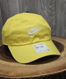Nike 1Size Heritage 86 Strapback Adjustable Hat Cap Unisex Yellow NWT - Picture 1 of 13