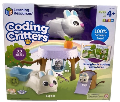 Nuevo en caja Recursos de aprendizaje Codificación Critters Bopper Hip Hop Bunny STEM Preescolar 4+ Foto 1 de 4