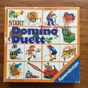 RAVENSBURGER Rare, Vintage "Domino Duett" Complete game. 1975. Educational. VGUC - Picture 1 of 24