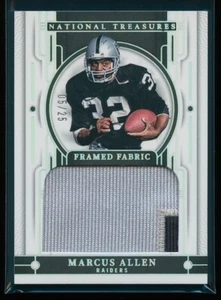 Marcus Allen 2023 Panini National Treasures Framed Fabric Patch Jersey 5/25 - Picture 1 of 2