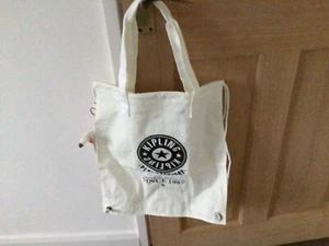 Kipling Nuova Borsa Tote Hiphurray Bianca Nuova con etichette - Foto 1 di 4