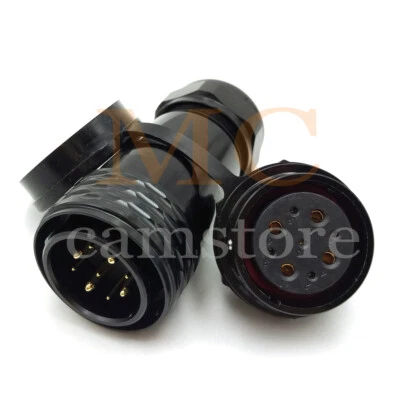 WEIPU SA28 9Pin Inline Cable Coupler IP68 Waterproof Plug & Socket Connector  - Image 1 of 4