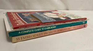 7x Mixed Embroidery Books + Patterns Christmas Angels Zodiac Miniature Projects - Picture 1 of 6