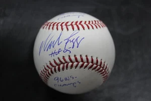 Wade Boggs Signed Inscribed "5X Batting Champ 96WS 2005 HOF" MLB Baseball JSA - Picture 1 of 1