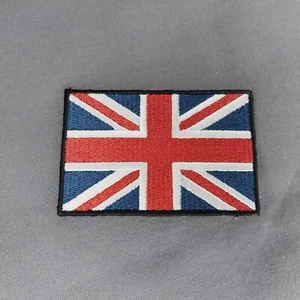 Union Jack Flagge UK 3""x2"" Aufbügeln Aufnäher - Bild 1 von 2