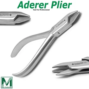 Orthodontic Aderer Plier Three Prong Dental Wire Bending Pliers Triple Beak Lab - Picture 1 of 5