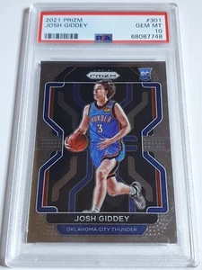 2021 Panini Prizm Josh Giddey Rookie #301 RC - PSA 10 (LOW POP) - Picture 1 of 2