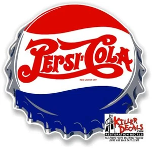 (PC-209) 24" PEPSI CAP SODA DECAL POP VENDING MACHINE COOLER  - Picture 1 of 1