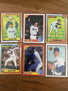 Lote de 6 tarjetas de 89-90 tarjetas de Nolan Ryan - Imagen 1 de 2