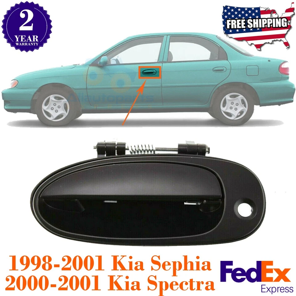 Дверная ручка загрунтованная передняя со стороны водителя для 1998-2001 Kia Sephia / Spectra - Изображение 1 из 4