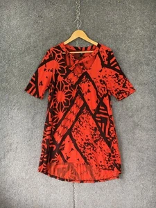 TS Taking Shape womens tunic top XXS orange short sleeve cut out stretch casual - Picture 1 of 18