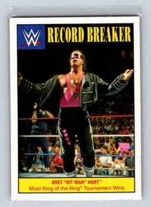 2016 Topps WWE Heritage #30 Bret "Hit Man" Hart Record Breakers - Picture 1 of 2
