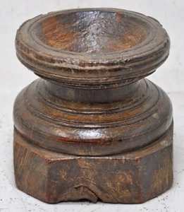 Antique Wooden Agricultural Seeder Bijni Original Old Hand Carved - Picture 1 of 6