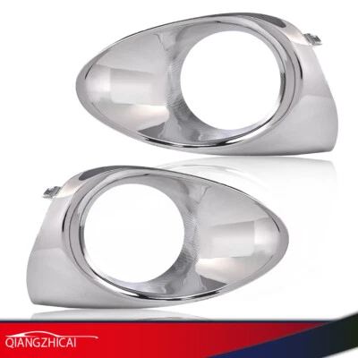 Fit For 2013-2015 Lexus RX450h RX350 SUV Fog Light Lamp Chrome Bezel LH RH 2PC - Image 1 of 4