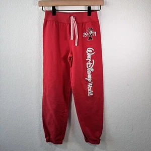 Girls Minnie Mouse Sweat Pants Size Large Walt Disney World 1971 Minnie Mouse - Picture 1 of 5