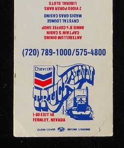 80er Jahre? Truck-Inn Chevron Gas Antebellum Dining Captain's Cabin Fernley NV Lyon C - Bild 1 von 1