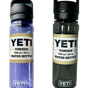 Yeti Yonder (MENGE 2) Plastikflaschen mit Chug Cap 25oz COSMIC LILAC & CHARCOAL - Bild 1 von 10