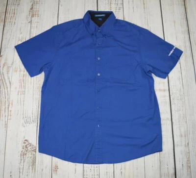 CAMISA TOYS R US BABY R US TRABAJADORES ABOTONADA MANGA LARGA AZUL GRANDE PARA HOMBRE S/S Foto 1 de 4